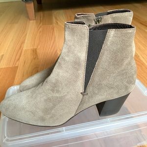 Aquatalia Taupe Suede Bootie